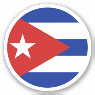 Adesivo da bandeira de Cuba
