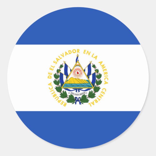Adesivo da bandeira de El Salvador (Frente)