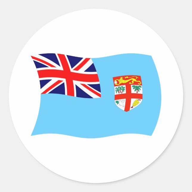Adesivo da Bandeira de Fiji (Frente)