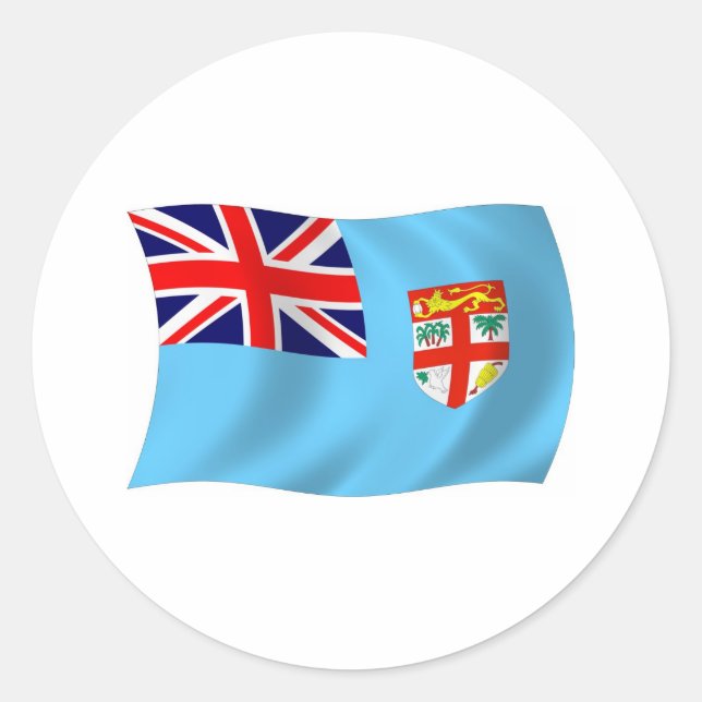 Adesivo da Bandeira de Fiji (Frente)