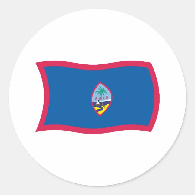 Adesivo da Bandeira de Guam (Frente)