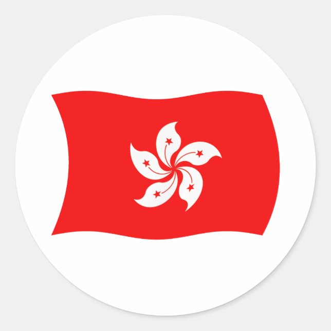 Adesivo da Bandeira de Hong Kong (Frente)