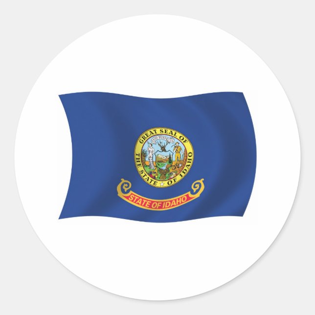 Adesivo da Bandeira de Idaho (Frente)