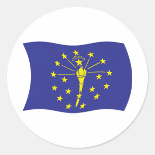 Adesivo da Bandeira de Indiana