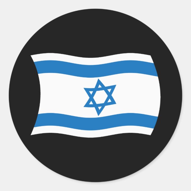Adesivo da Bandeira de Israel (Frente)