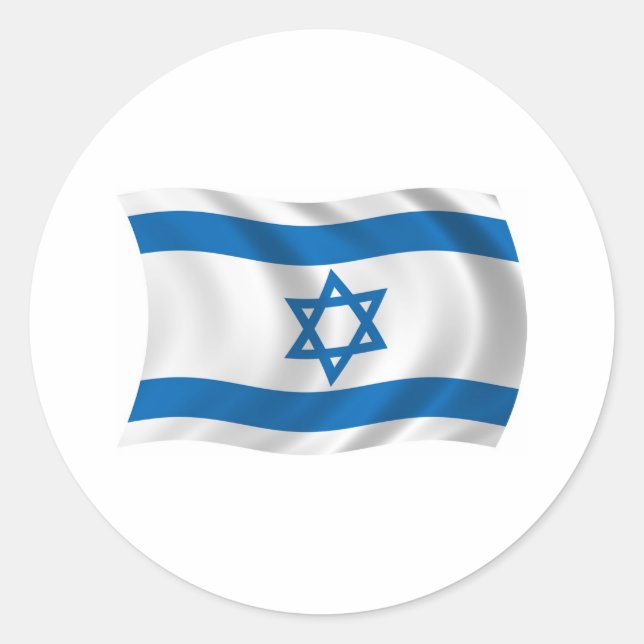 Adesivo da Bandeira de Israel (Frente)