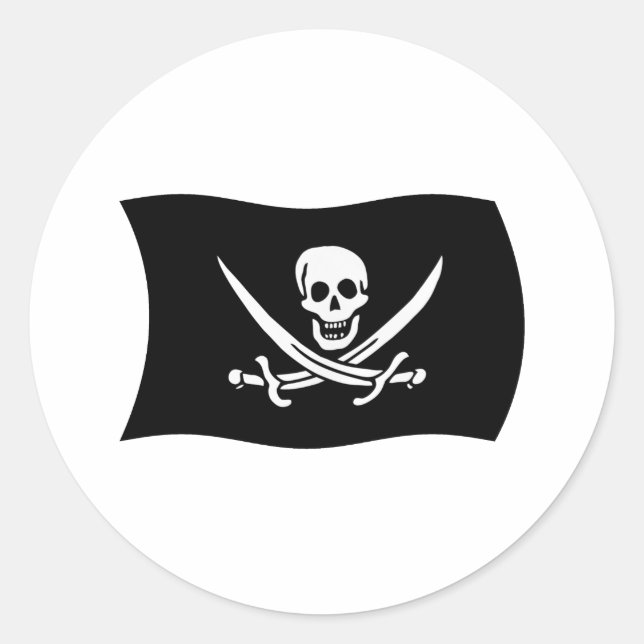 Adesivo da Bandeira de John Rackham (Frente)