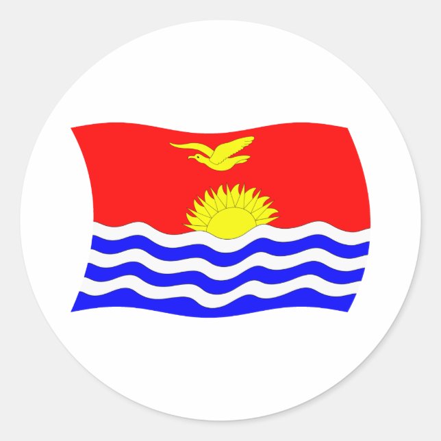 Adesivo da Bandeira de Kiribati (Frente)