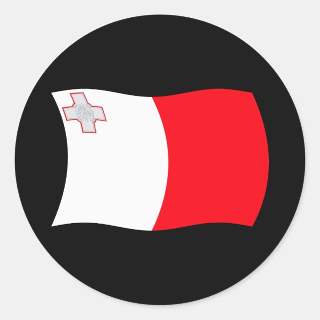 Adesivo da Bandeira de Malta (Frente)