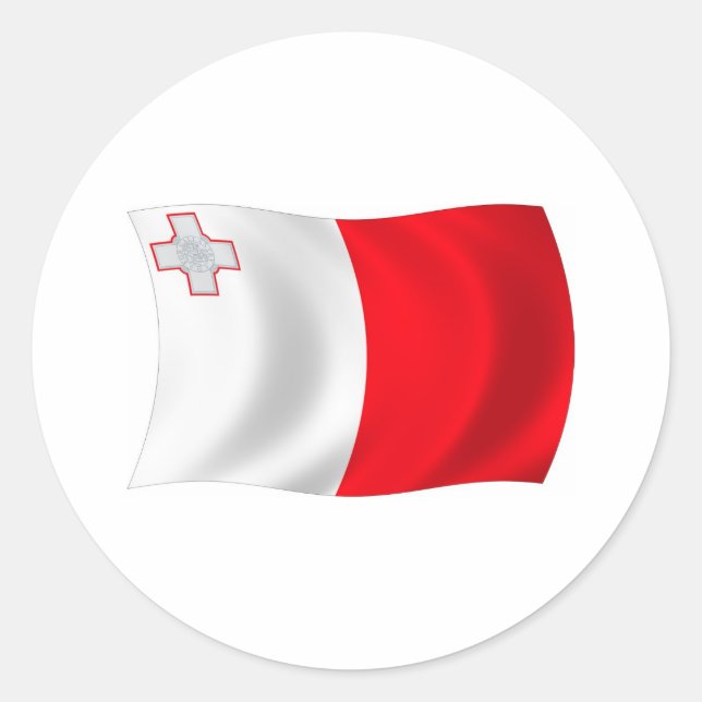 Adesivo da Bandeira de Malta (Frente)