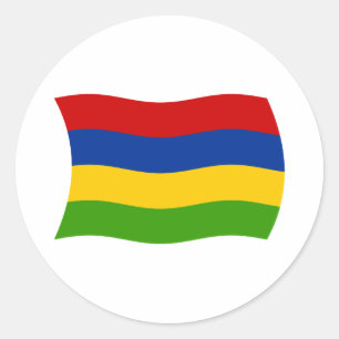 Adesivo da Bandeira de Maurício