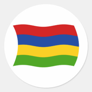 Adesivo da Bandeira de Maurício