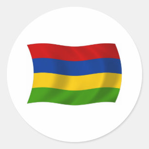 Adesivo da Bandeira de Maurício