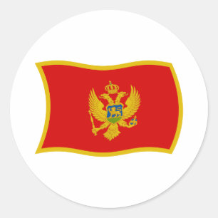 Adesivo da Bandeira de Montenegro