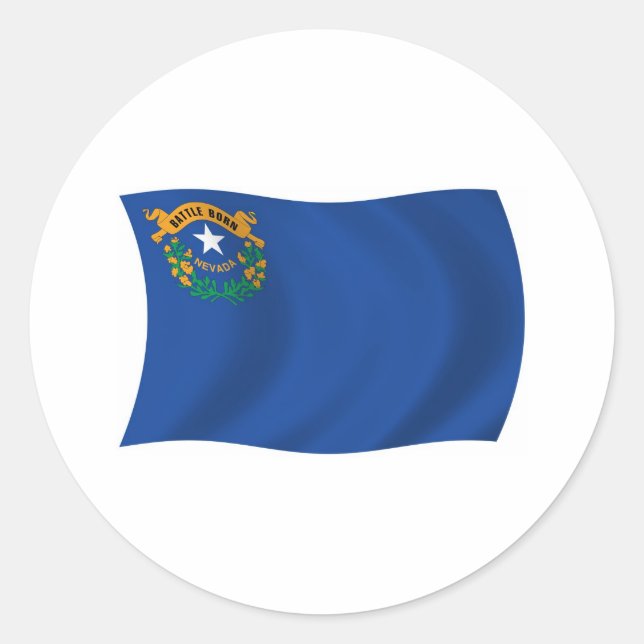 Adesivo da Bandeira de Nevada (Frente)