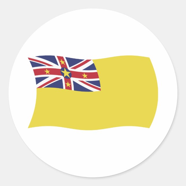 Adesivo da Bandeira de Niue (Frente)