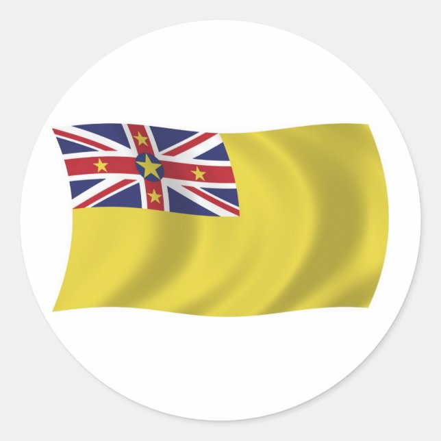 Adesivo da Bandeira de Niue (Frente)
