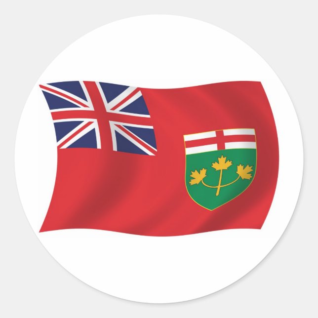 Adesivo da Bandeira de Ontário (Frente)