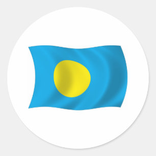 Adesivo da Bandeira de Palau