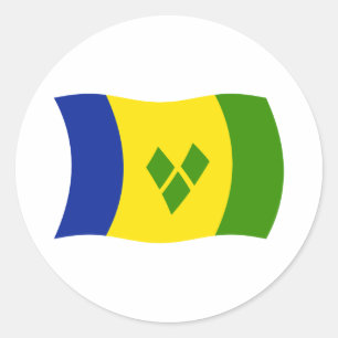 Adesivo da Bandeira de São Vicente e Granadinas