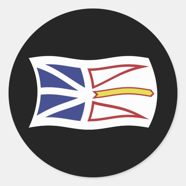 Adesivo da Bandeira de Terra Nova e Labrador (Frente)