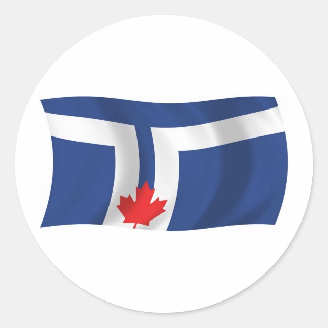 Adesivo da Bandeira de Toronto (Frente)