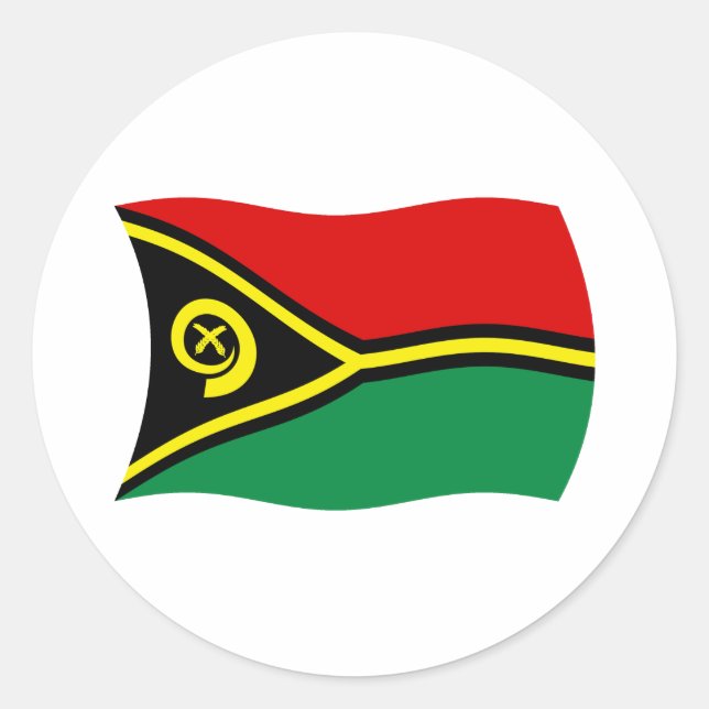 Adesivo da Bandeira de Vanuatu (Frente)
