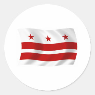 Adesivo da Bandeira de Washington D.C.