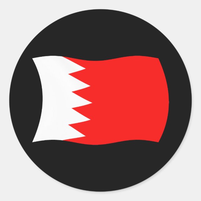 Adesivo da Bandeira do Bahrein (Frente)