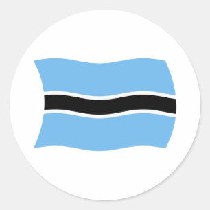 Adesivo da Bandeira do Botsuana