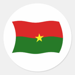 Adesivo da Bandeira do Burquina Fasso