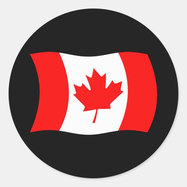 Adesivo da Bandeira do Canadá (Frente)