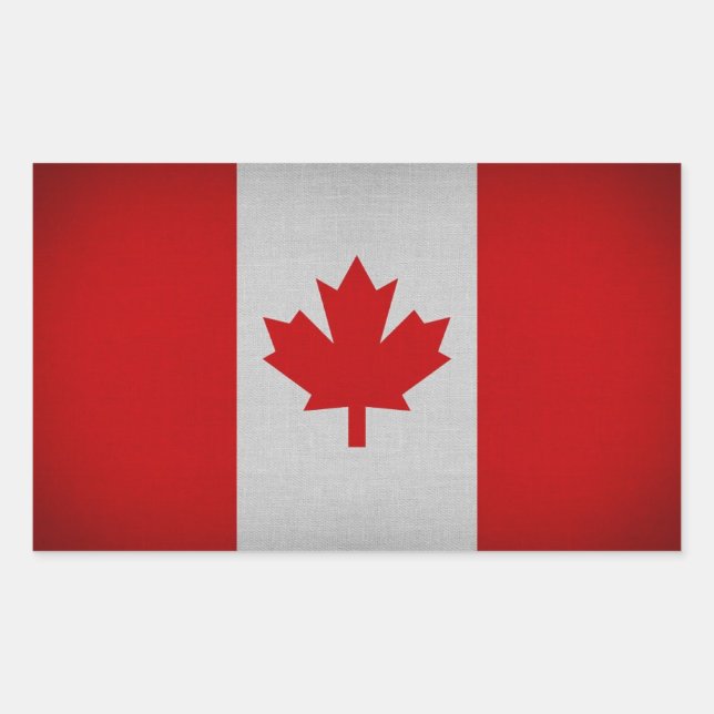 Adesivo da Bandeira do Canadá, Adesivos de Viagem  (Frente)