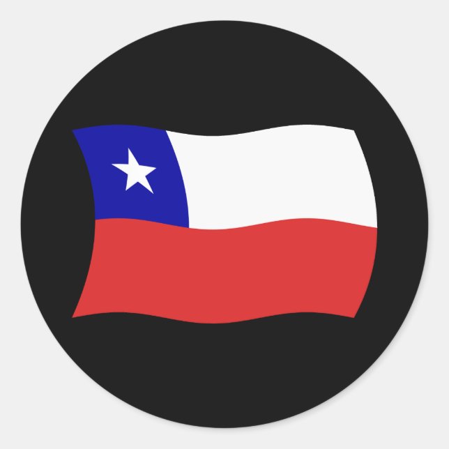 Adesivo da Bandeira do Chile (Frente)