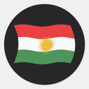Adesivo da Bandeira do Curdistão