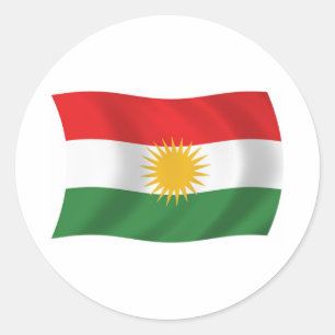 Adesivo da Bandeira do Curdistão