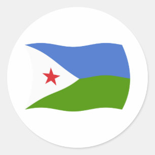 Adesivo da Bandeira do Djibuti