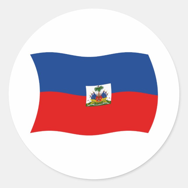 Adesivo da Bandeira do Haiti (Frente)
