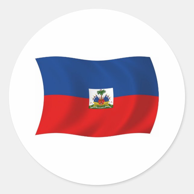 Adesivo da Bandeira do Haiti (Frente)