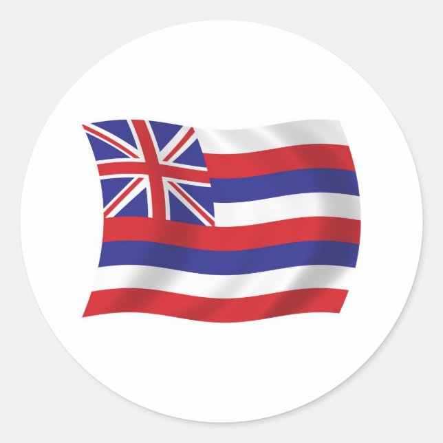 Adesivo da Bandeira do Havaí (Frente)