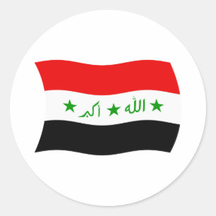 Adesivo da Bandeira do Iraque