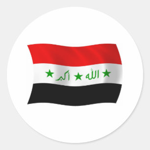 Adesivo da Bandeira do Iraque