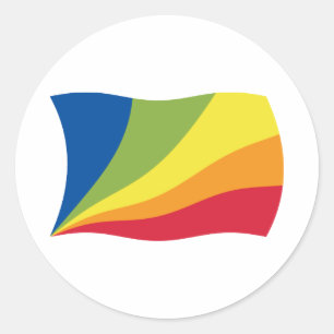 Adesivo da bandeira do Lingua Franca Nova