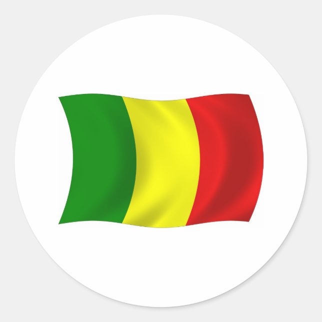 Adesivo da Bandeira do Mali (Frente)
