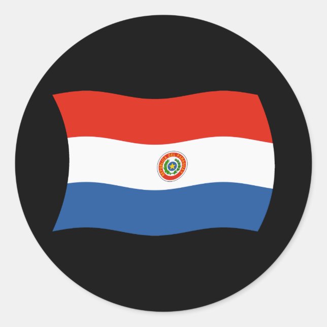 Adesivo da Bandeira do Paraguai (Frente)
