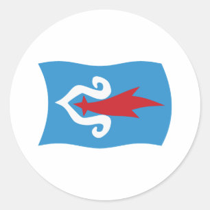 Adesivo da Bandeira do Povo Ainu