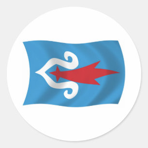 Adesivo da Bandeira do Povo Ainu