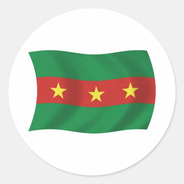 Adesivo da Bandeira do Povo Ewe (Frente)