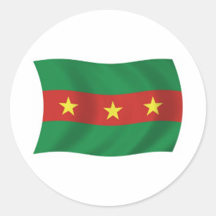 Adesivo da Bandeira do Povo Ewe