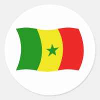 Adesivo da Bandeira do Senegal